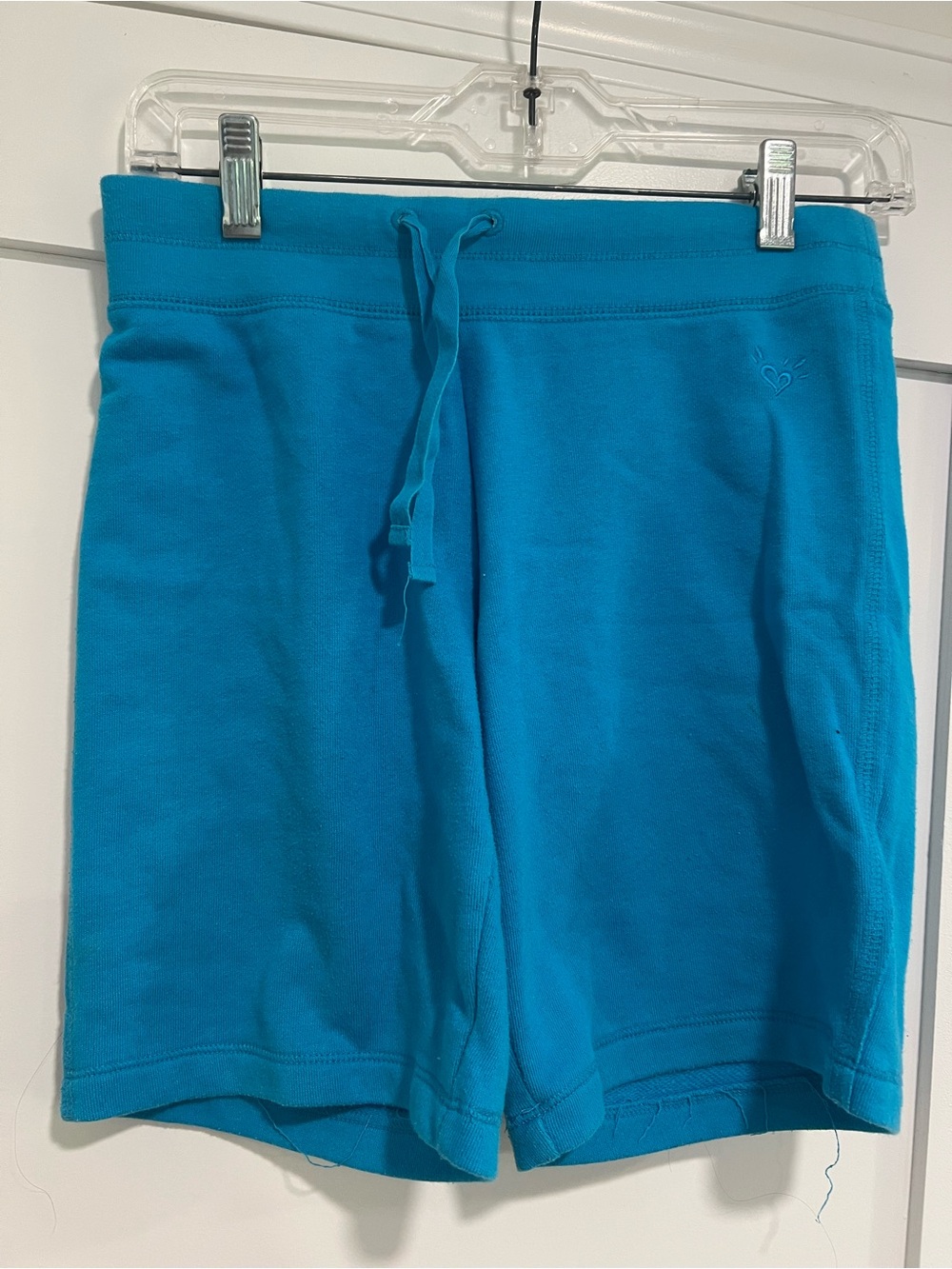 Justice Bright Blue Drawstring Girls' Shorts, size 12
